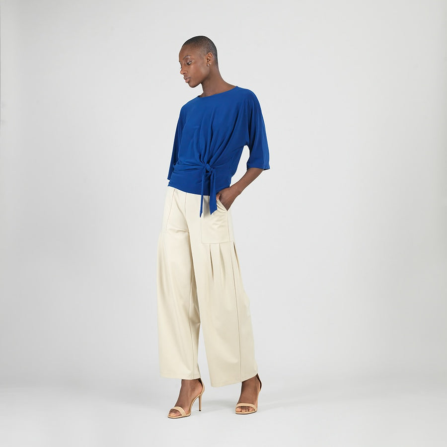 Side Tie Top - Cobalt