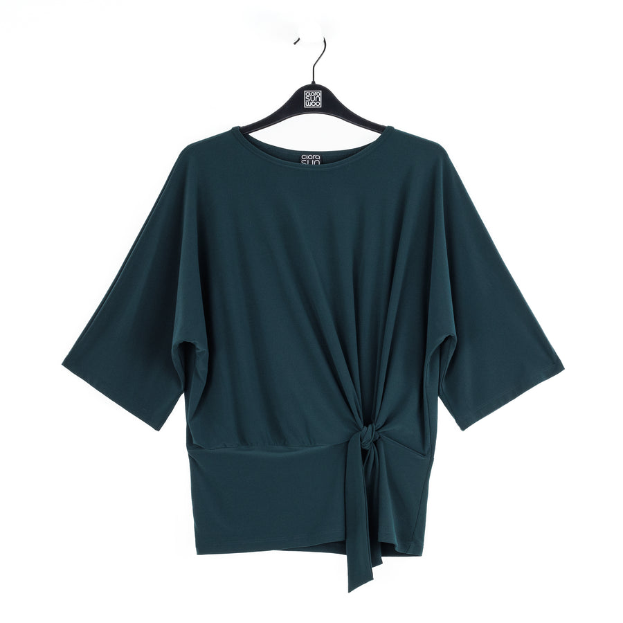 Side Tie Top - Hunter Green