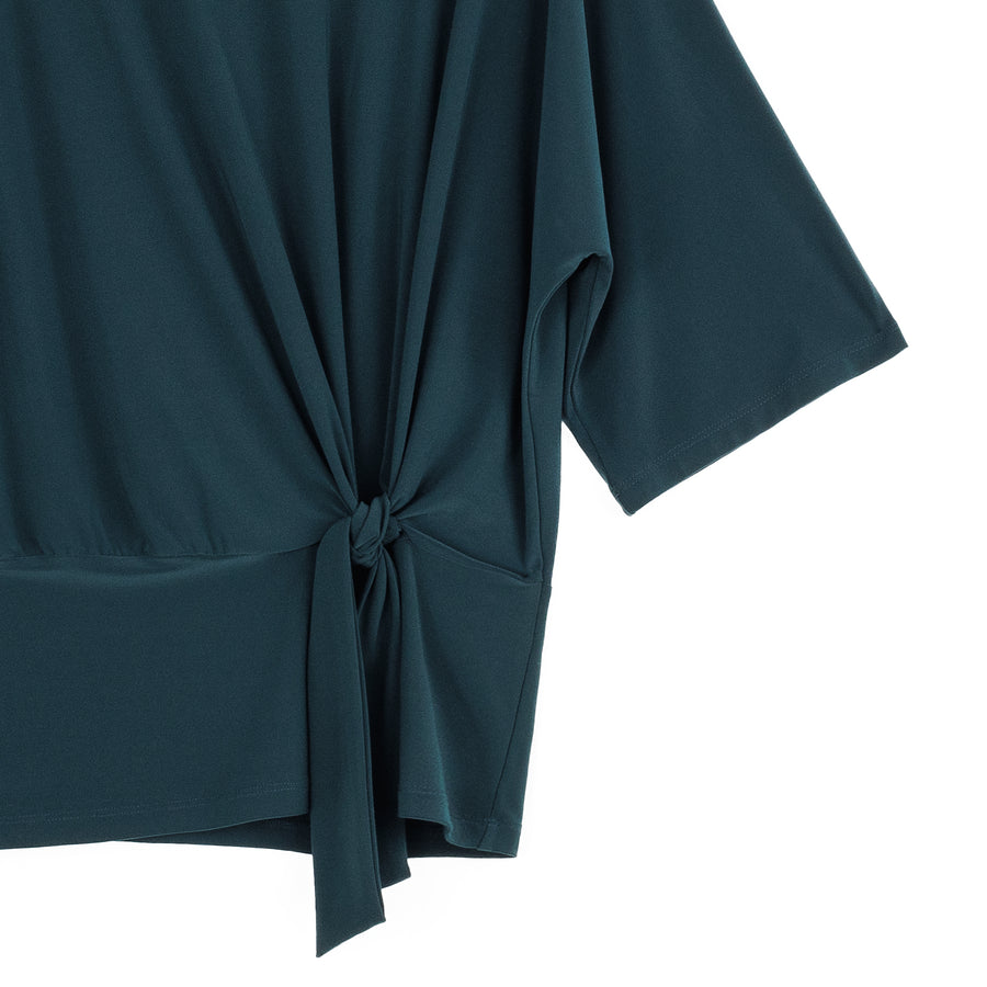 Side Tie Top - Hunter Green