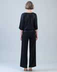 Shimmer Dots - Side Tie Top - Black