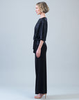 Shimmer Dots - Side Tie Top - Black