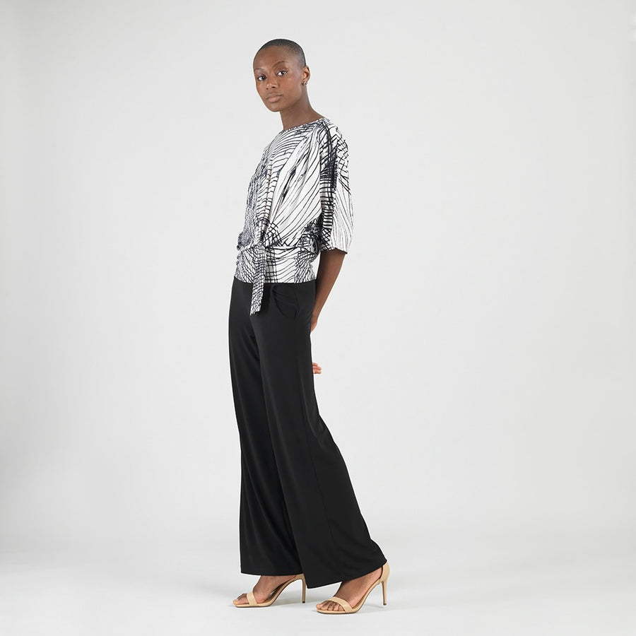 Side Tie Top - Web Lines