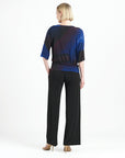 Signature Side Tie Top - Purple Watercolor - Final Sale