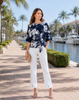 Signature Side Tie Top - Peony Blossom
