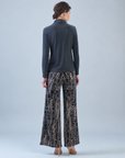 Mock Funnel Neck Top - Charcoal