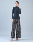 Mock Funnel Neck Top - Charcoal