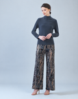 Mock Funnel Neck Top - Charcoal