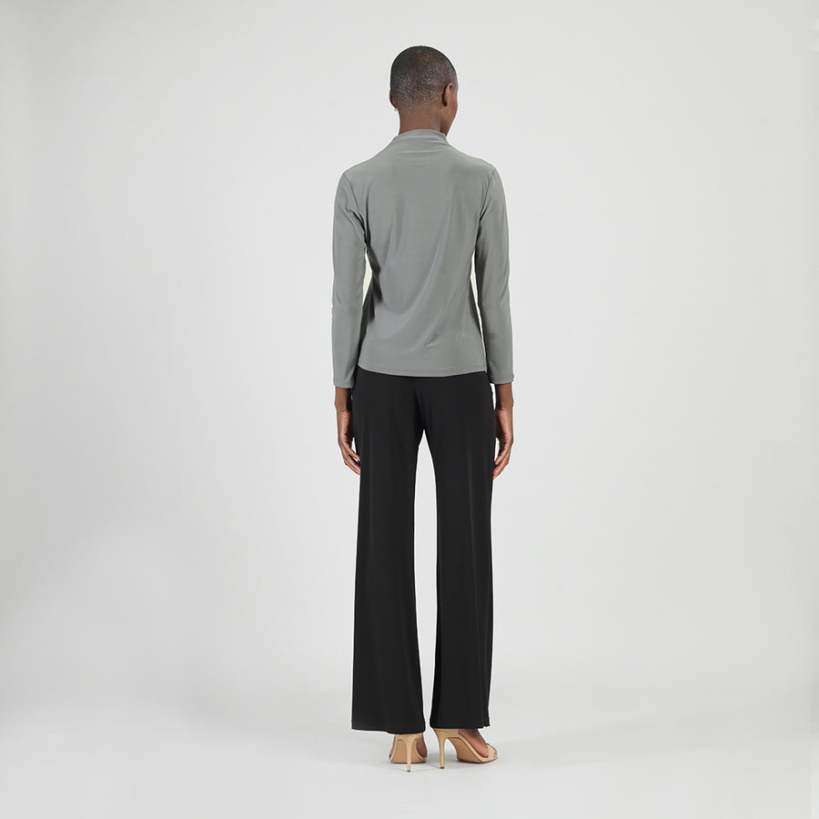Mock Funnel Neck Top - Olive