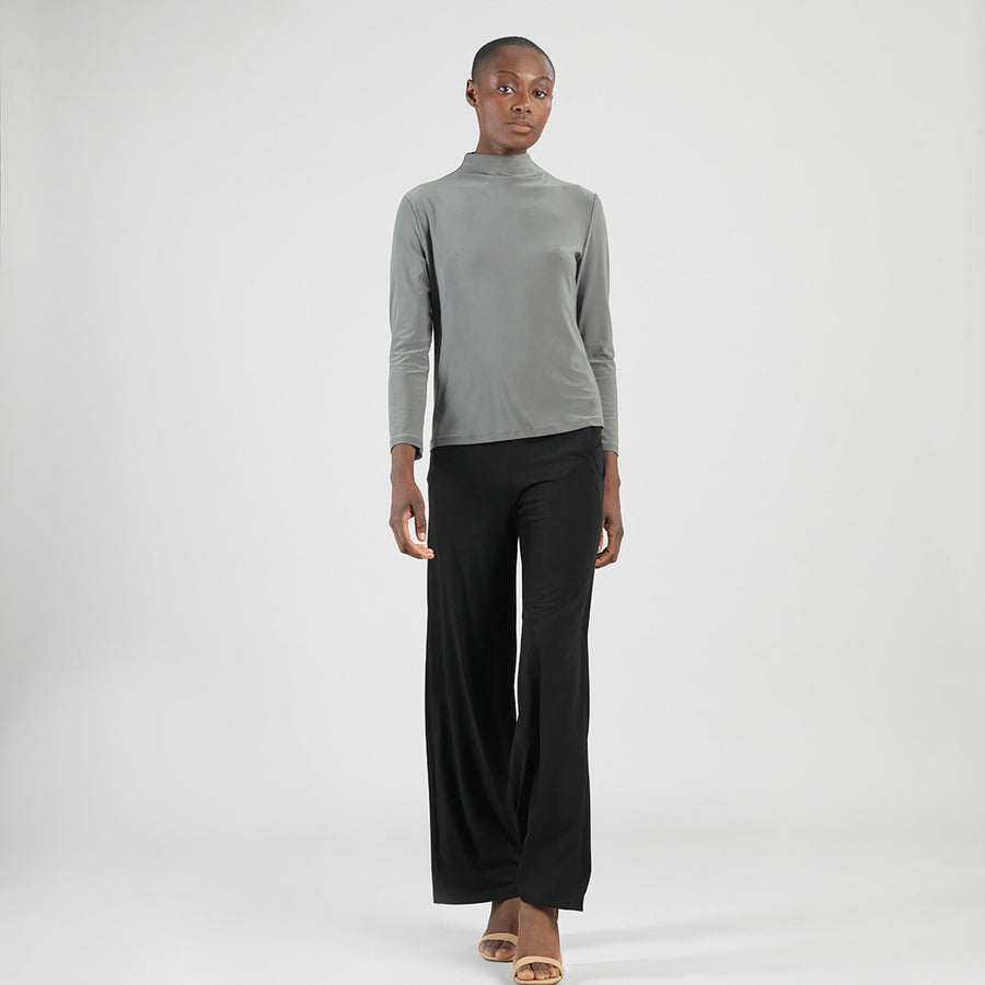 Mock Funnel Neck Top - Olive