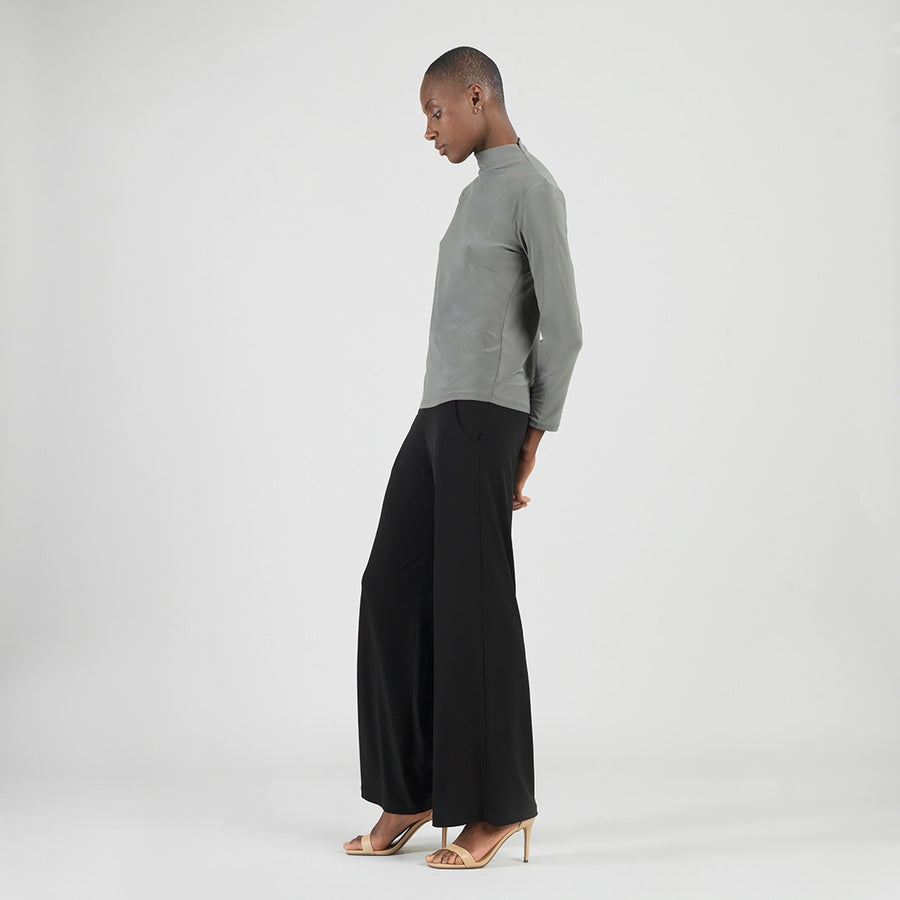 Mock Funnel Neck Top - Olive