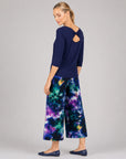 Reversible Twist Cut Out Top - Navy - Final Sale