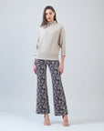 Rayon-Ponte Knit - Loose Leg Pocket Pant - Palm Shadow
