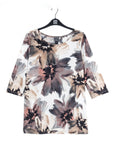 Gauze Knit - Scoop Neck Tunic - Petal Whisper