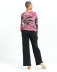 Butter Knit - Side Twist Top - Abstract Python