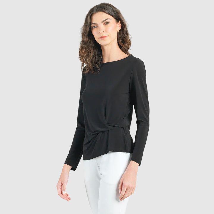 Side Twist Top - Black – Clara Sunwoo