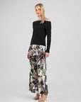 Ruched Off-Shoulder Top - Black
