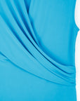 Surplice Crossover Top - Turquoise