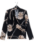 Textured Surplice Crossover Top - Mum Blossom