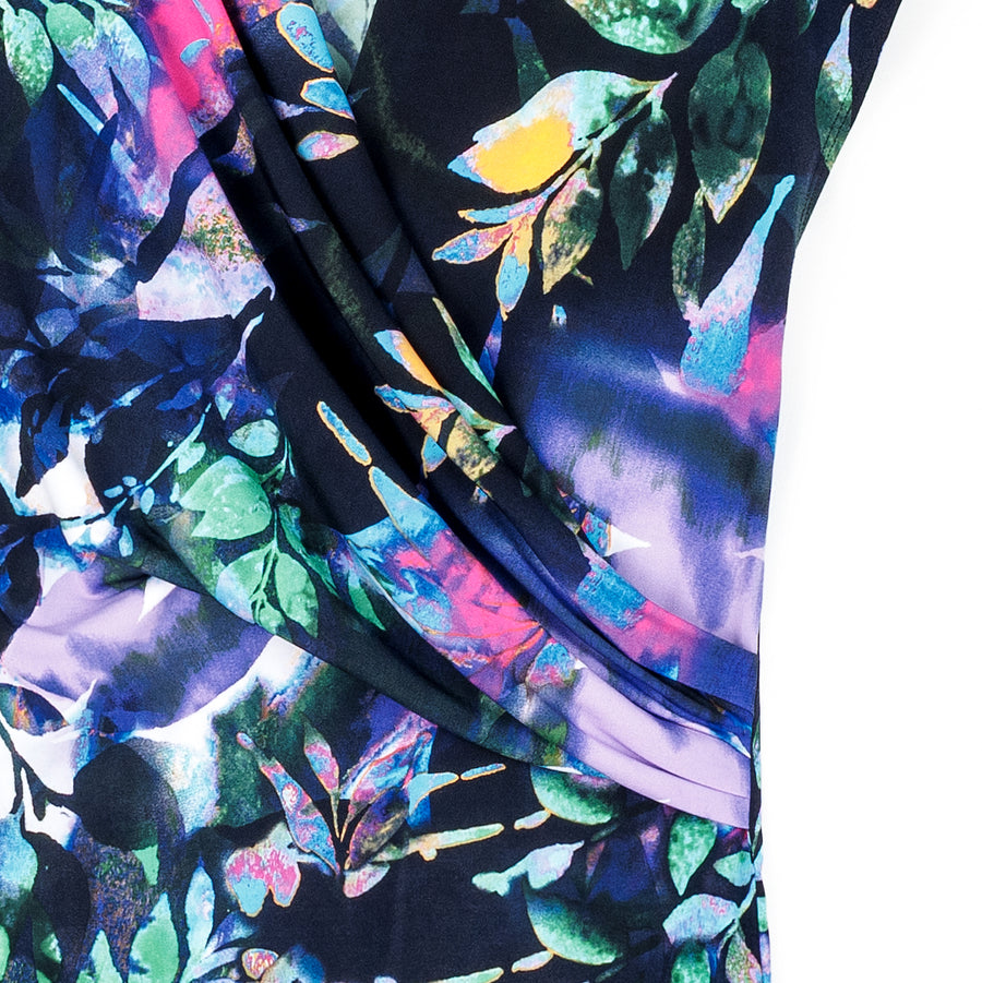 Cap Sleeve Surplice Crossover Top - Floral Dream – Clara Sunwoo