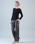 Signature Wide Leg Pocket Pant - Track Stripe