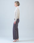 Lounge Knit - Long Sleeve Stitch Overlay Sweater - Natural