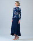 Ultra Cozy - Long Sleeve Loop Front Sweater Top - Rose Sketch - Final Sale