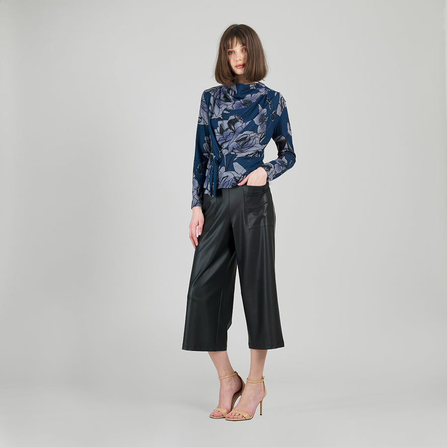 Ultra Cozy - Long Sleeve Loop Front Sweater Top - Rose Sketch
