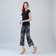 Crepe Knit - Side Slit Ankle Pant - Orchid Sketch - Clara Sunwoo