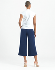 Crossover Faux Wrap Top - White - Final Sale