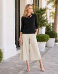 Reversible Back Tie Top - Black - Final Sale