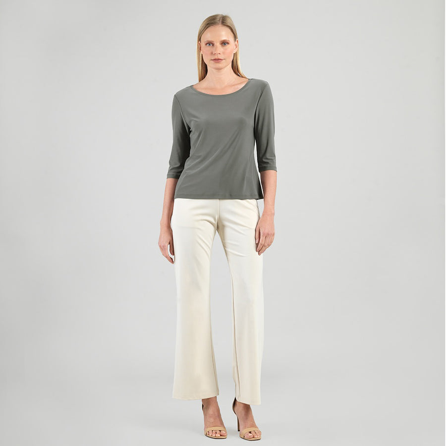 Scoop Neck Half Sleeve Top -  6 Colors