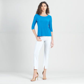 Scoop Neck Half Sleeve Top - Brilliant Blue - Limited Sizes!