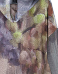 Cozy Knit - Tipped Hem Sweater - Watercolor Garden