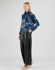Ultra Cozy - Tipped Hem Sweater Top - Rose Sketch