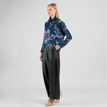Ultra Cozy - Tipped Hem Sweater Top - Rose Sketch