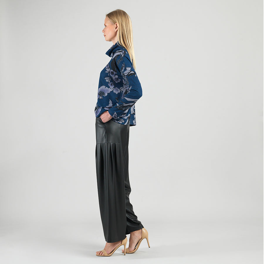 Ultra Cozy - Tipped Hem Sweater Top - Rose Sketch