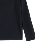 Soft Ribbed - Cowl Turtleneck Sweater Top - Black