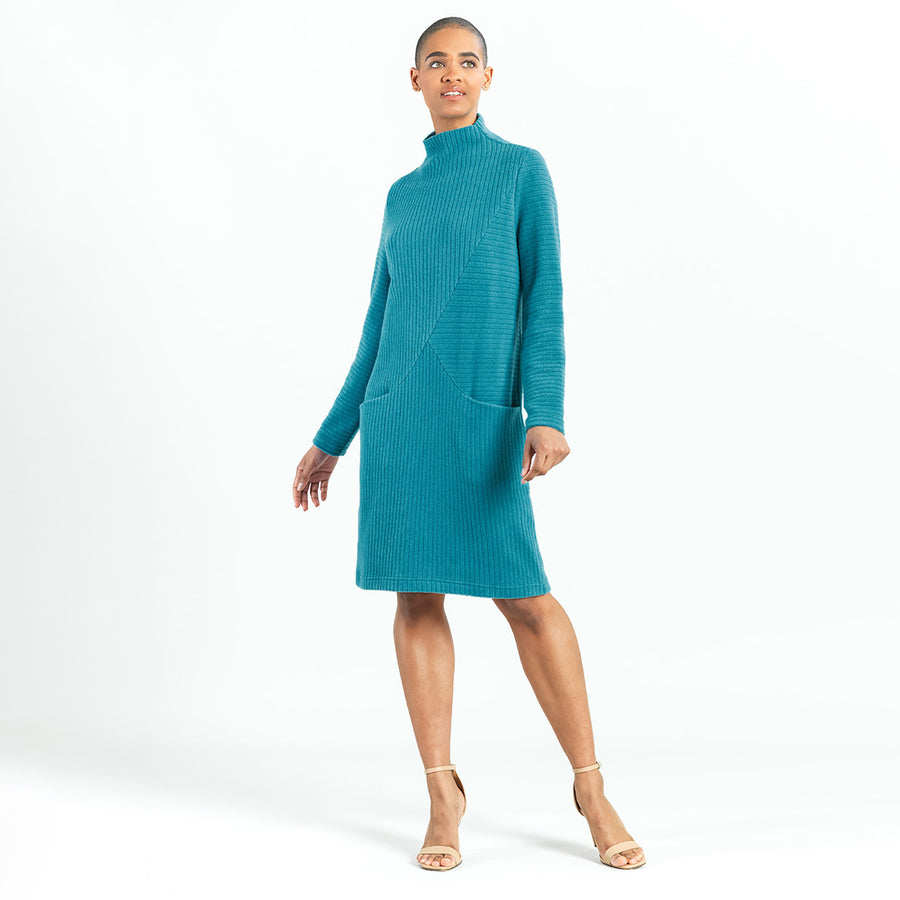 Womens Teal Tunic Sweater Dress Small Womens Teal Tunic Sweater Dress Small
