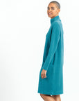 Chunky Ribbed - Tunic Pocket Sweater Dress - Teal - Final Sale!