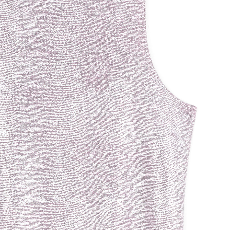 Glitter Foil - Jewel Neck Tank - Pink