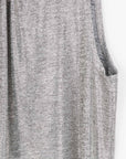 Glimmer Lamé - Sleeveless Pleated Detail Tank - Silver