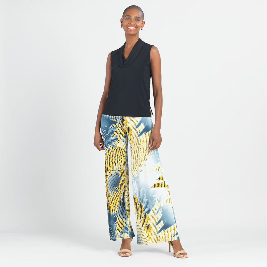 Mela Purdie - Crop Palazzo Pant in Powder Knit - Zambezee