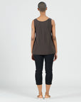 Signature Mid-Length Tank - Brown - Final Sale