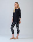 Crepe Knit - Signature Pull-On Capri - Orchid Sketch - Limited Sizes