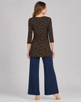 Side Tie Wrap Tunic - Speckle Dot - Final Sale