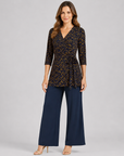 Side Tie Wrap Tunic - Speckle Dot - Final Sale