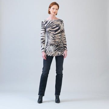 Side Twist Tunic - Striped Zebra - Final Sale!