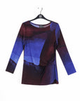 Side Twist Tunic - Purple Watercolor - Final Sale!