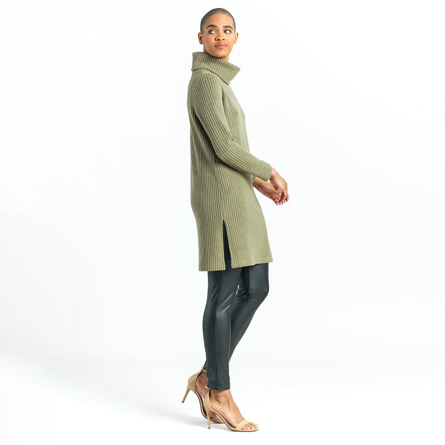 Threadbare Curve Threadbare Plus Chloe turtle neck sweater in olive -  ShopStyle