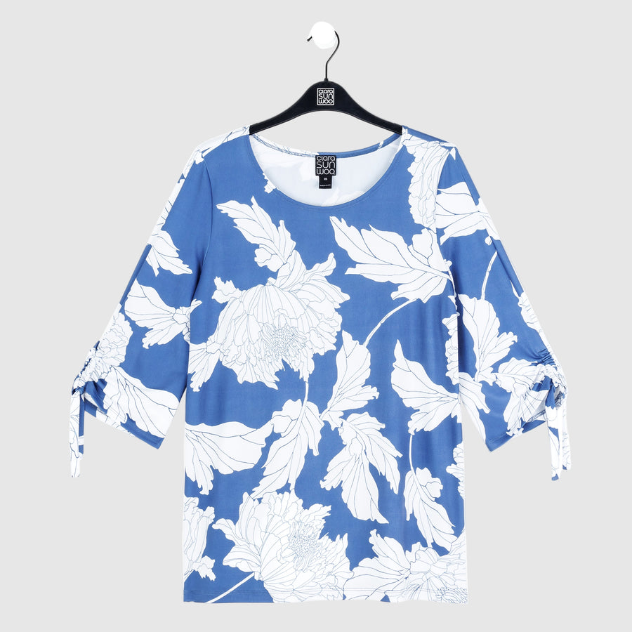 Butter Knit - Pull-Tie Cuff Tunic - Mum Sketch - Final Sale